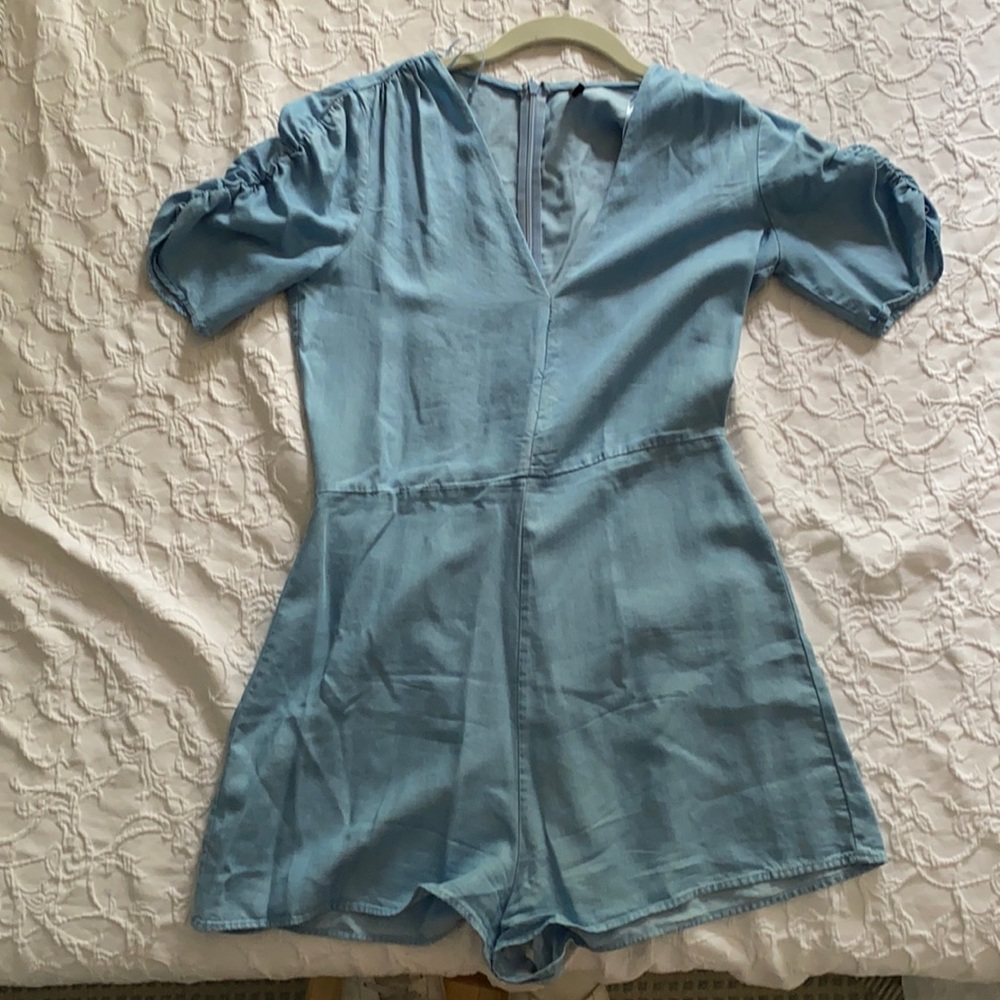 Light Blue Zara Romper in S
